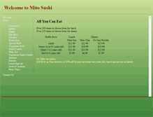 Tablet Screenshot of mito-sushi.com